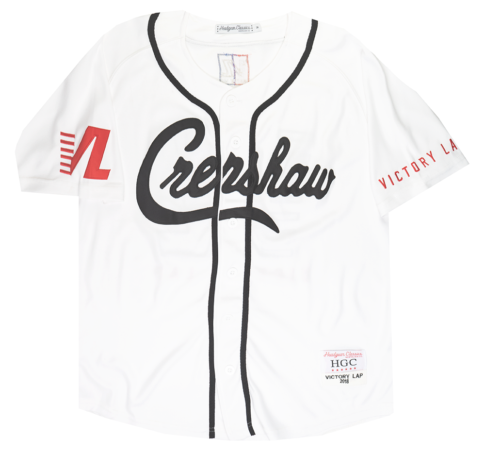 Headgear Crenshaw Nipsey Baseball Jersey White - HGA006-BAJ-10 - Wholesale casual from Steal Deal Inc., United States