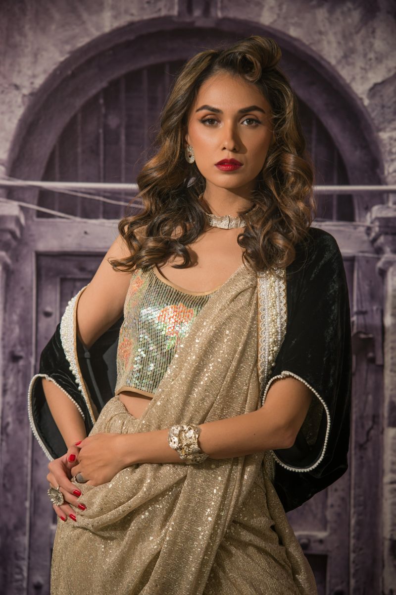 Maheen Khan - GRETA ROSE - Multi - Pure Crepe - 1 Piece - Wholesale boho from Studio by TCS, United States