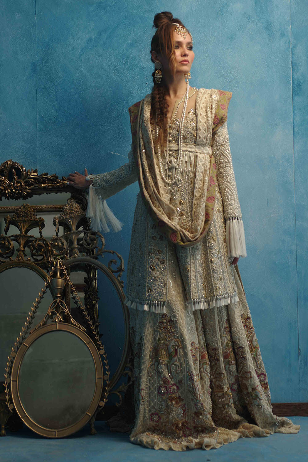Shamaeel - Chicken Kari Ivory Bridal - Wholesale boho from Studio by TCS, United States