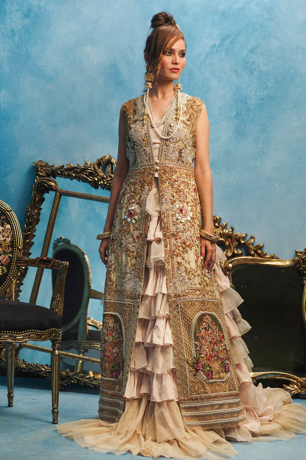 Shamaeel - Ivory Tudour - Pure Raw Silk/Viscose Silk - Wholesale boho from Studio by TCS, United States