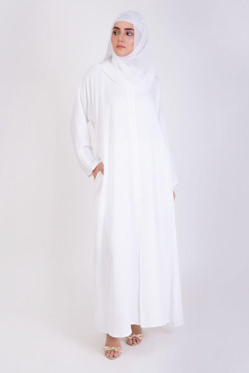 Studio - Women's Abaya - Basic Front-Open - Nada Fabric - Wholesale boho from Studio by TCS, United States