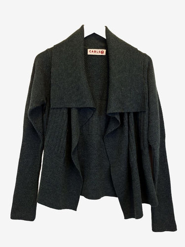 Cable Refined Elegant Forest Green Draped Jacket Size M - Wholesale budget from SwapUp, Australia