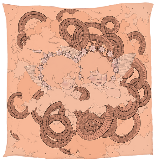 Sacred Serpent Mini Scarf 45cm - Wholesale boho from Sydney Duncan, Italy