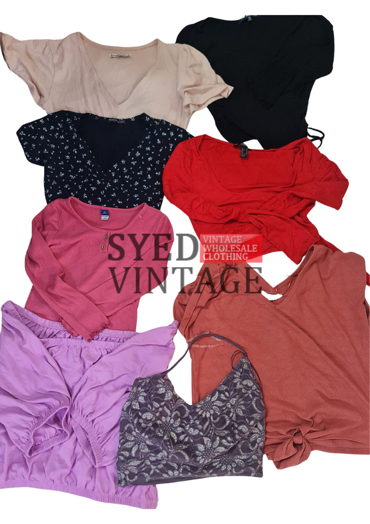 Ladies Crop Tops Mix 25kg Sack - Wholesale 80s from Syed Vintage LTD, United Kingdom