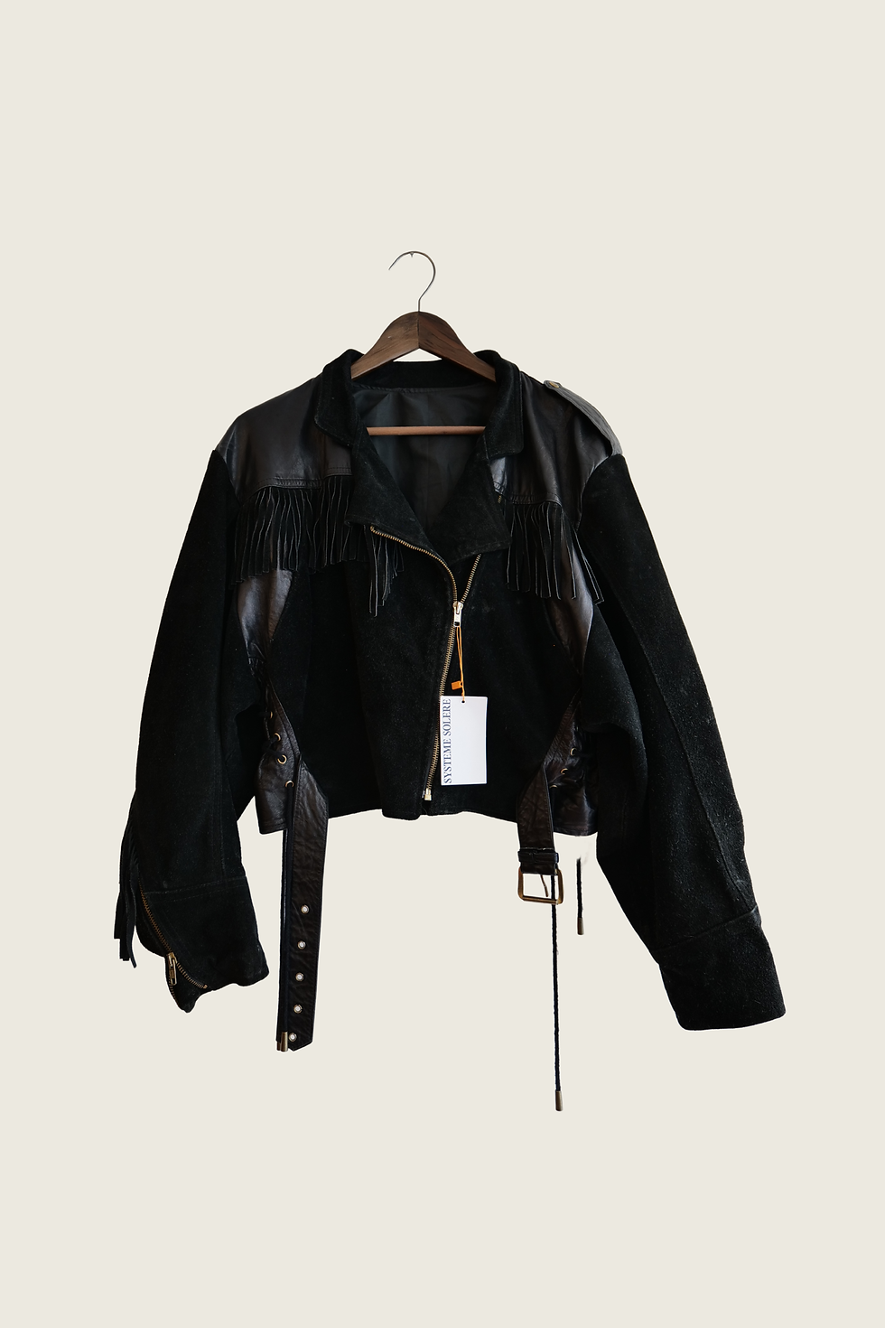 MINI JUPE TRAPEZE EN CUIR - Wholesale 00s from Système Solère, France
