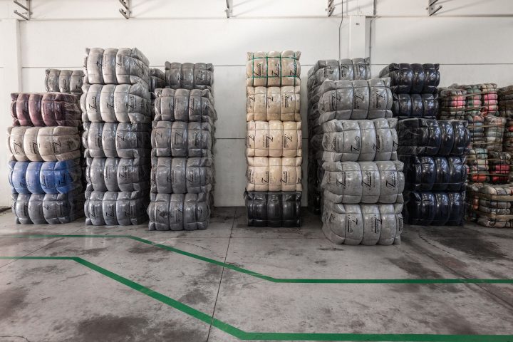Bales of Regenerated Cashmere Fiber - Wholesale cashmere from Tesma Cashmere, Italy