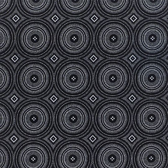 Mosaic - Black White - Wholesale boho from The African Fabric Shop, United Kingdom