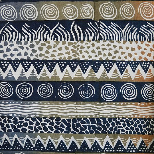 Ndoro Stripe Blue Steel - Wholesale boho from The African Fabric Shop, United Kingdom