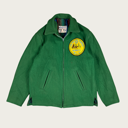 (L) 50s/60s "The Big O Campers" Wool Jacket - Wholesale casual from The Clothing Warehouse, United States