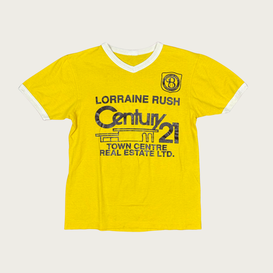 (M) 70s/80s Century 21 Ringer Tee - Wholesale accessories from The Clothing Warehouse, United States