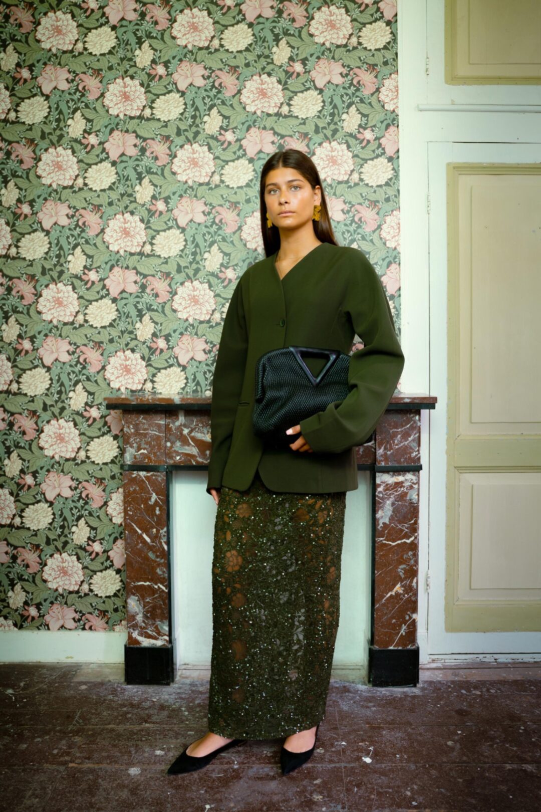 Hand Embroidered Skirt – Green - Wholesale boho from The Collectives, Netherlands