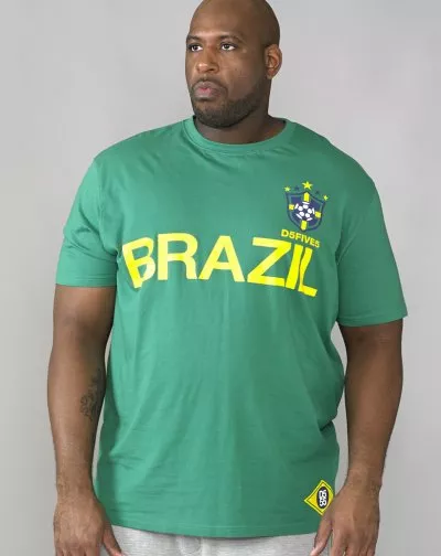 RICARDO-D555 Brazil Football T-Shirt - Wholesale casual from The Duke Clothing Co., United Kingdom