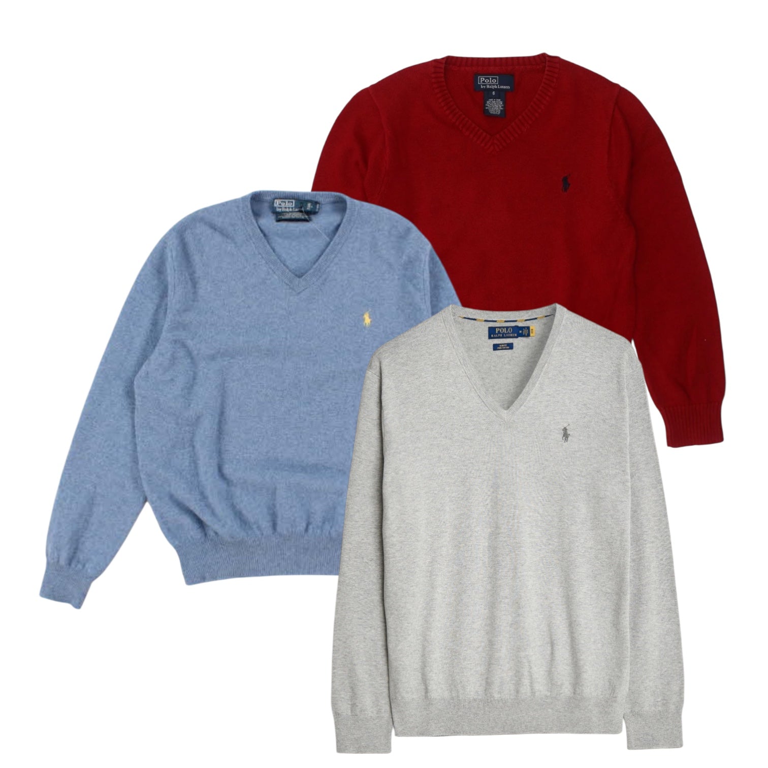 50x RALPH LAUREN V NECK KNITWEAR PRE ORDER EARLY MARCH - Wholesale boho from The Hub Vintage Wholesale Limited, United Kingdom