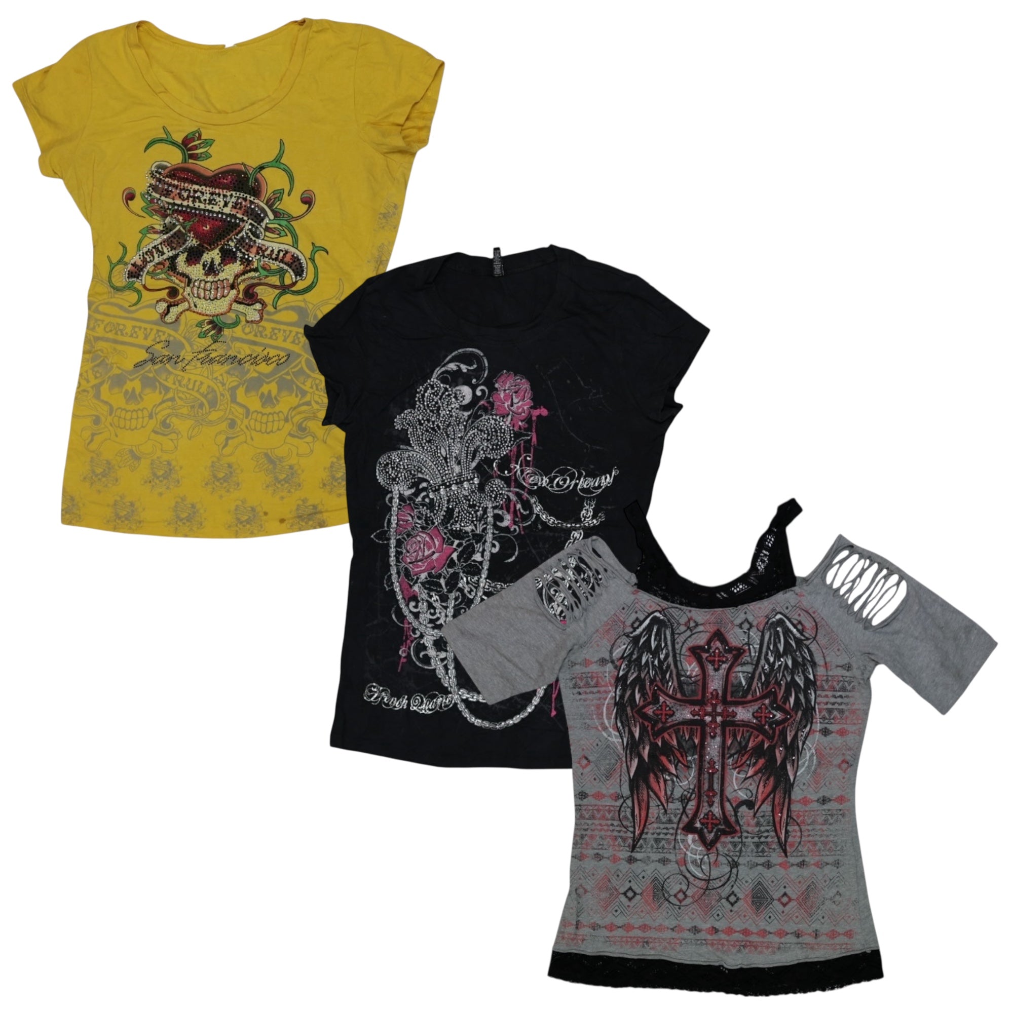 55x Y2K T-SHIRTS - PRE ORDER EARLY MARCH - Wholesale boho from The Hub Vintage Wholesale Limited, United Kingdom