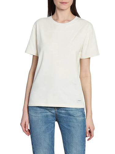 Saint Laurent Cotton Modal White Crew Neck T Shirt - Wholesale designer from The Millionaires Closet, United States