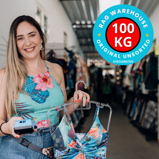 100kg Used Clothing Job Lot – Original Wholesale Door 2 Door Mix - Wholesale budget from The Rag Warehouse, United Kingdom