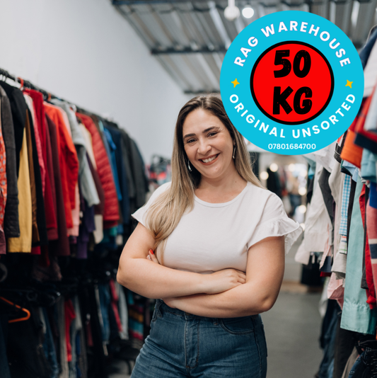 50kg Unsorted Used Clothes Parcel – Wholesale Charity & C4C, Door 2 Door Supply - Wholesale budget from The Rag Warehouse, United Kingdom