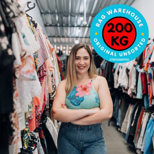 Wholesale Clothing Parcel 200kg – Unsorted UK Second Hand Clothes - Wholesale budget from The Rag Warehouse, United Kingdom