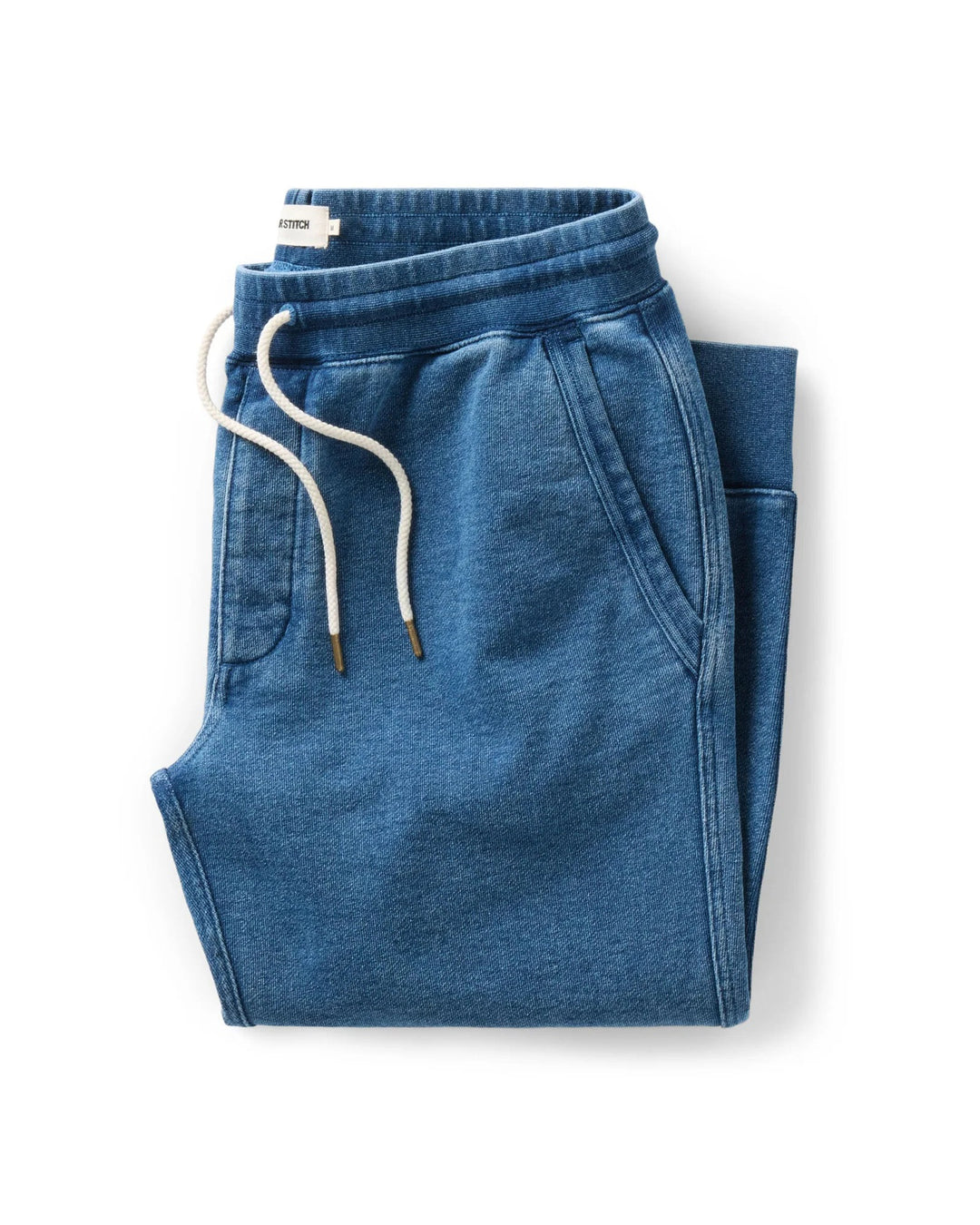 The Sunset Pant in Washed Indigo Terry - Wholesale boutique from The Revive Club, Italy