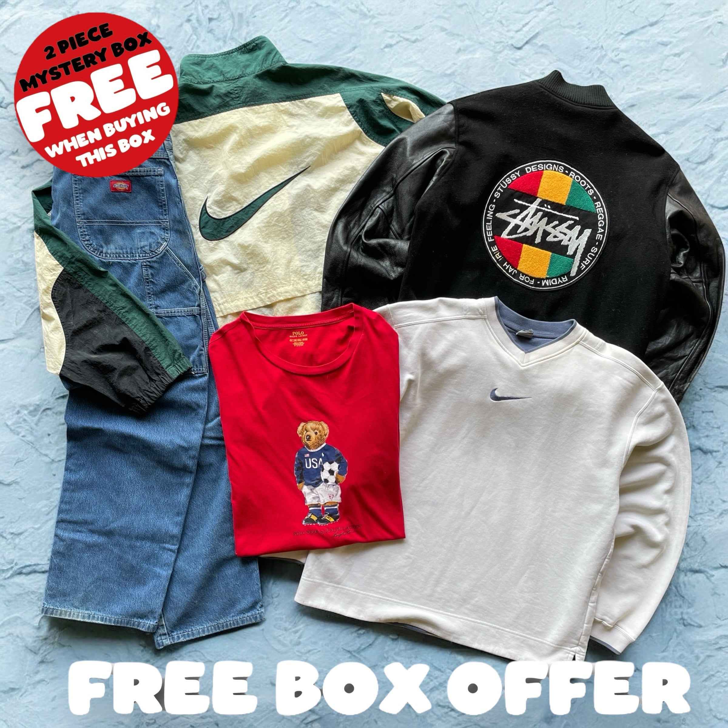 GUARANTEED JACKET VINTAGE BOX - 5 PIECE - Wholesale 00s from The Vintage Box Company, United Kingdom