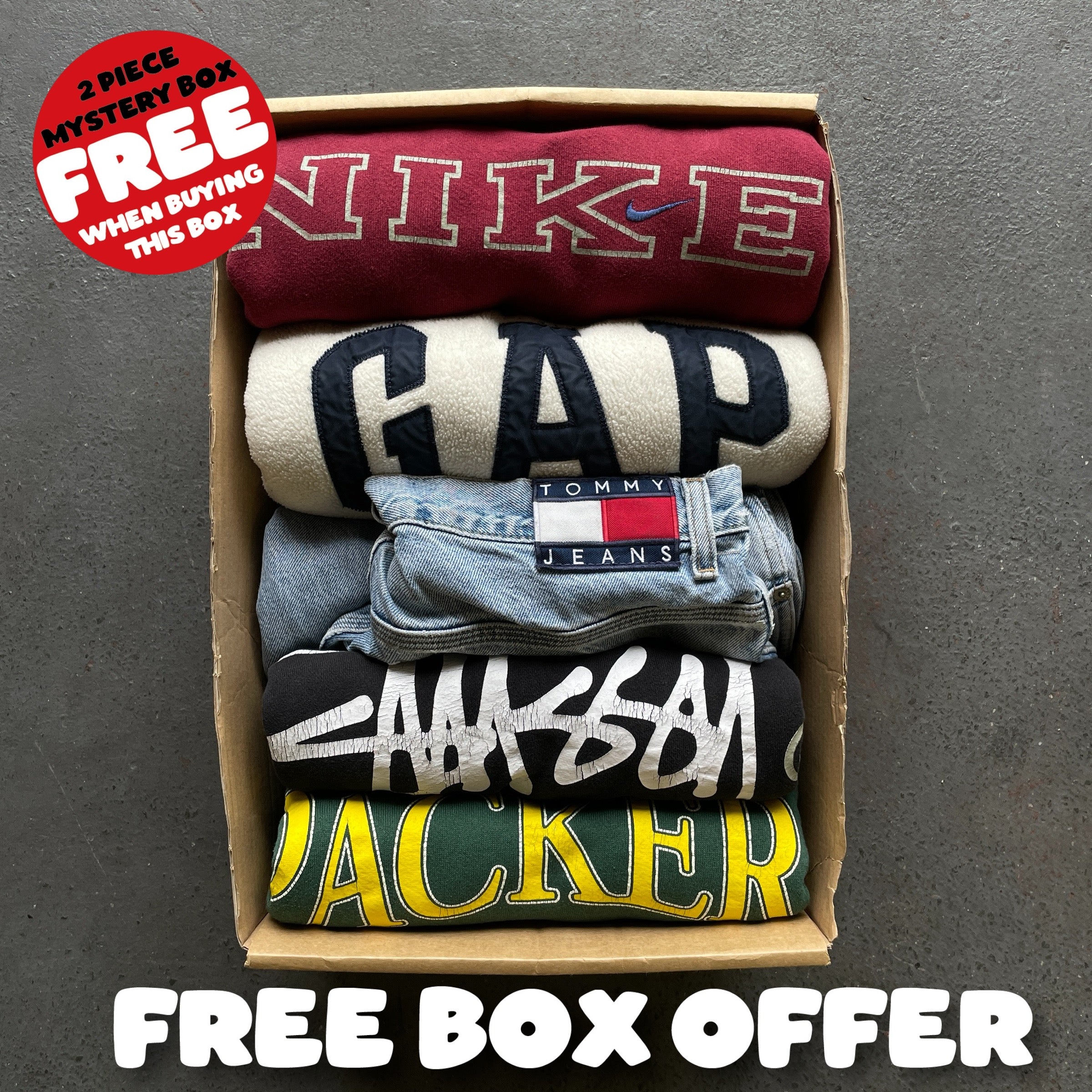 PREMIUM VINTAGE BOX - 5 PIECE - Wholesale 00s from The Vintage Box Company, United Kingdom