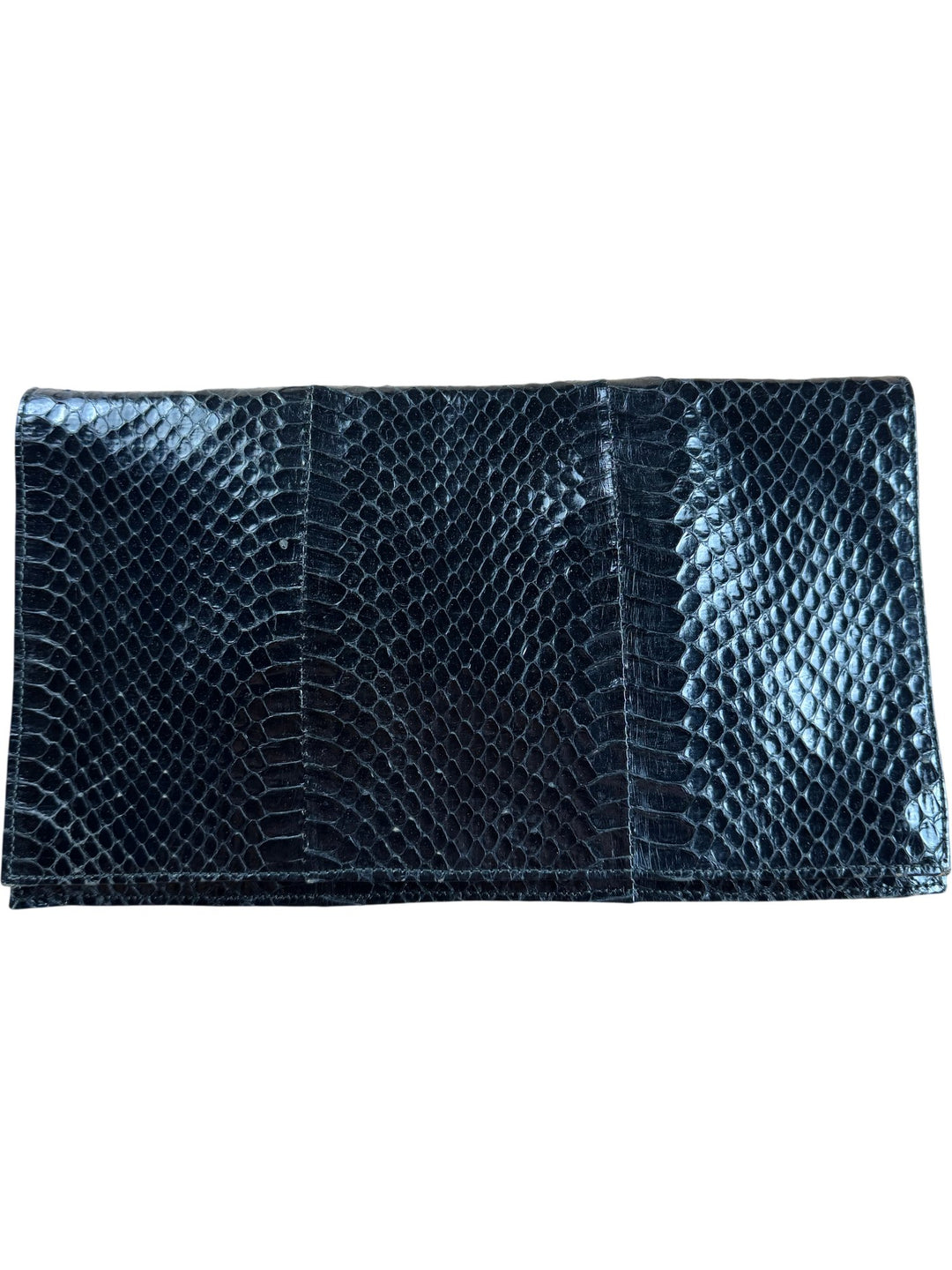 Black Snake Print Clutch Bag - Wholesale 80s from Think Vintage Ltd, United Kingdom