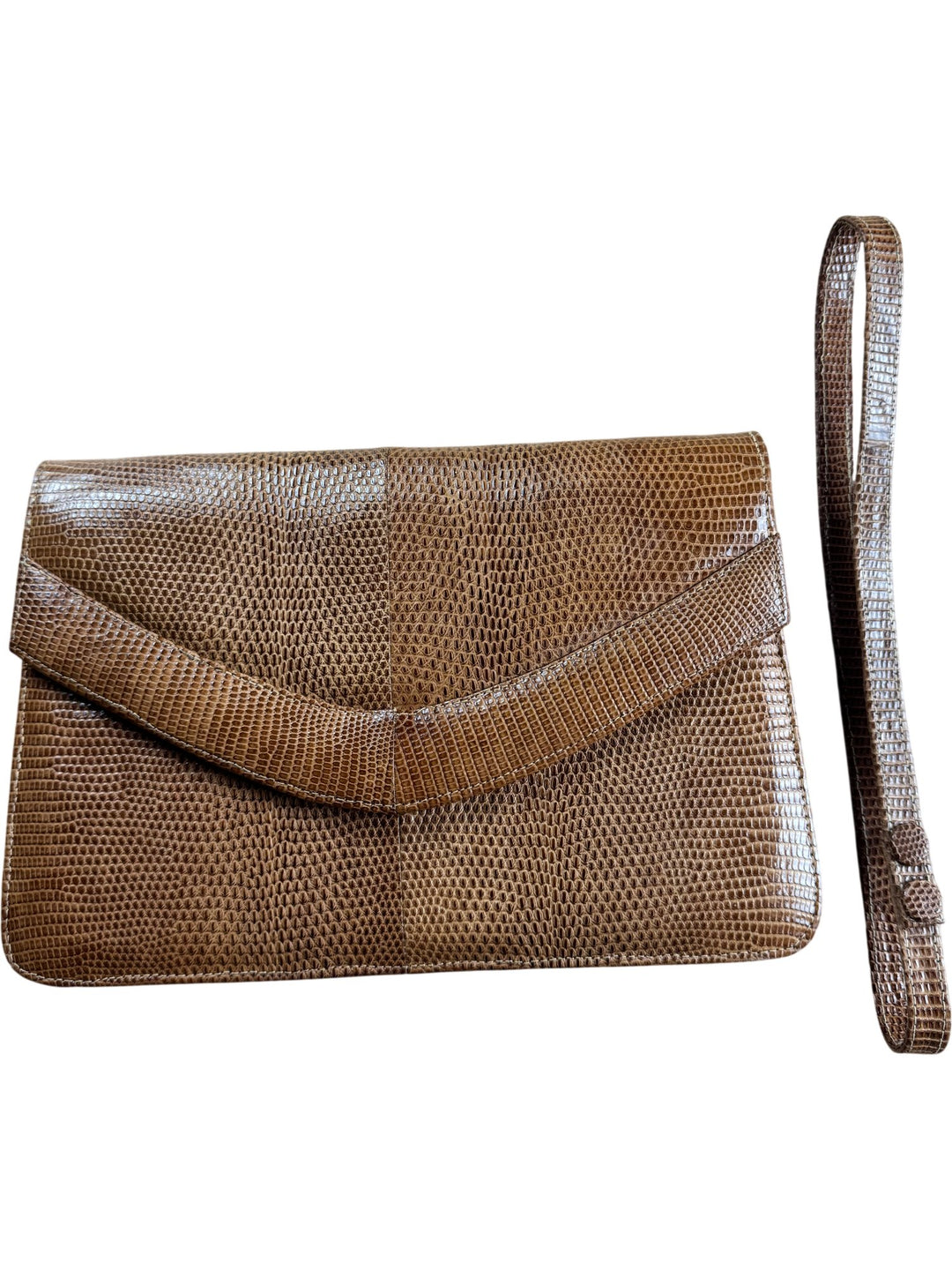Brown Textured Clutch Bag - Wholesale 80s from Think Vintage Ltd, United Kingdom
