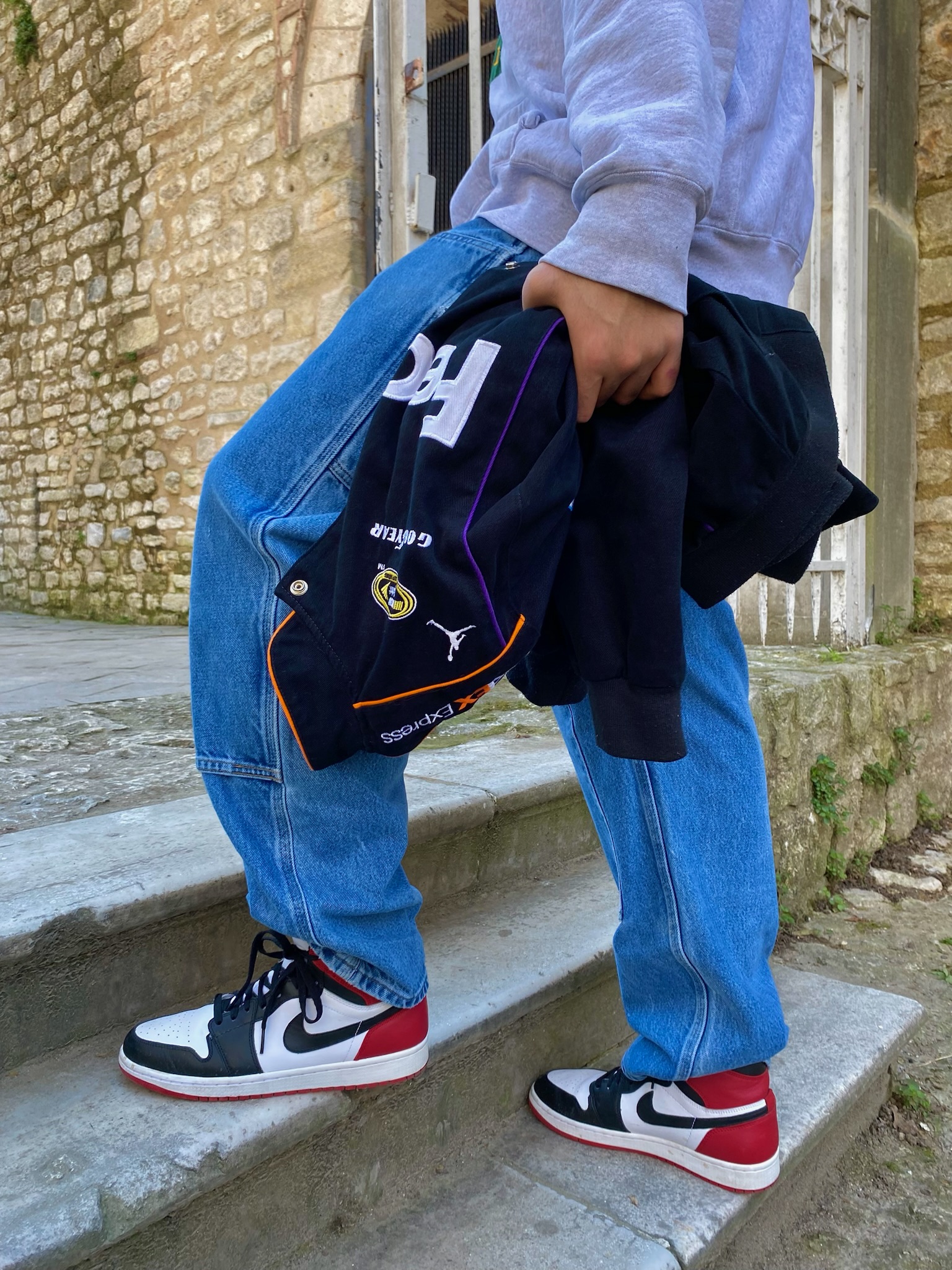 JH Design Fedex x Jordan Nascar Jacket - Wholesale eclectic from Thrift Moda, Turkey