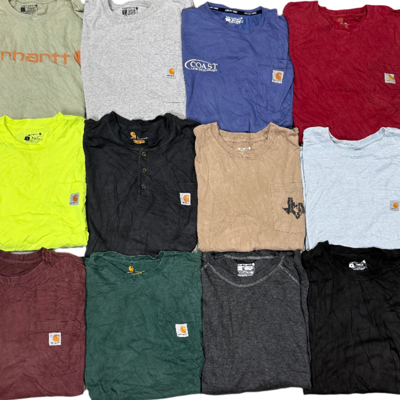 Wholesale Carhartt T-Shirts (10 Pieces) - Wholesale denim from Thrift Vintage Fashion, United States
