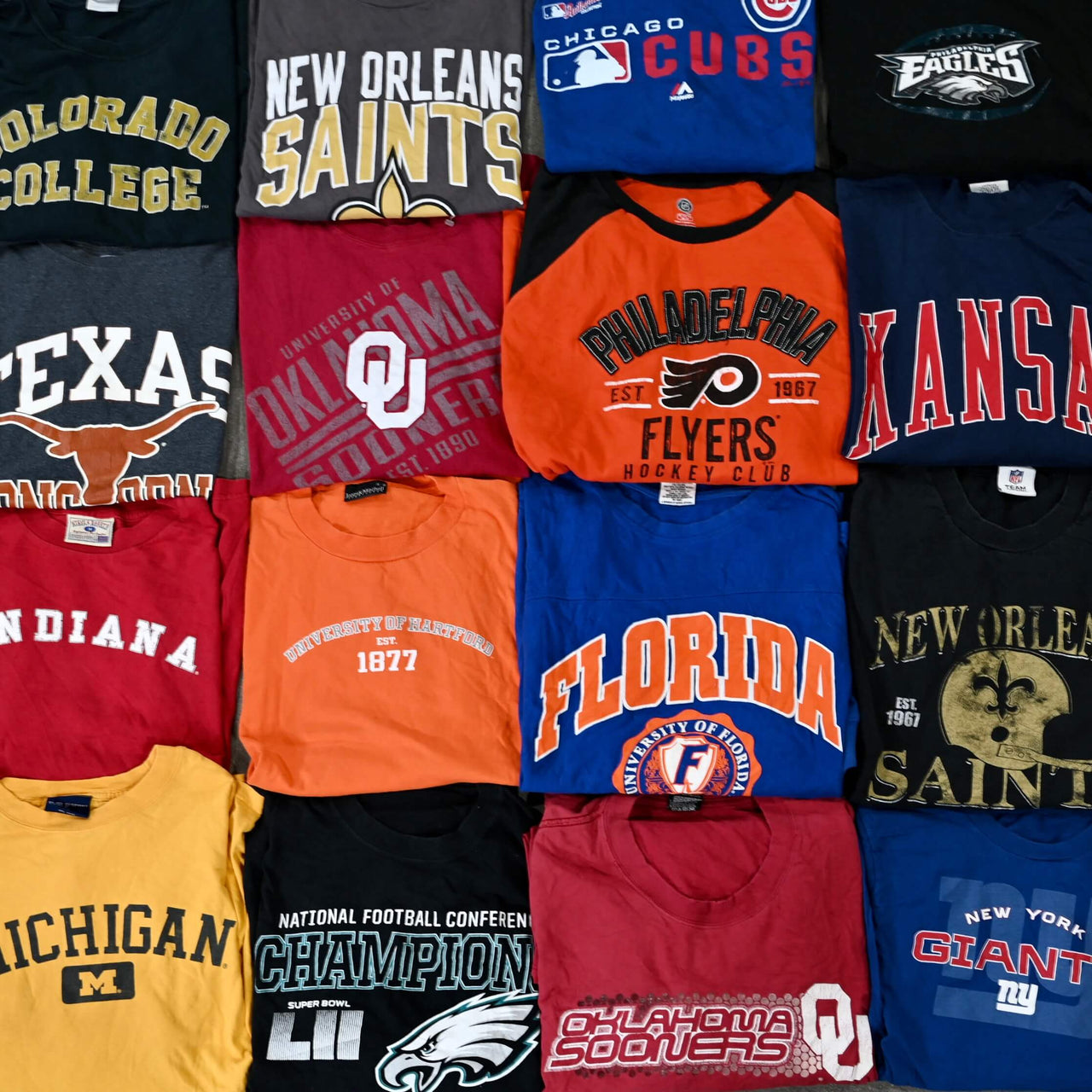 Wholesale Long Sleeve T-Shirts (10 Pieces) - Wholesale denim from Thrift Vintage Fashion, United States