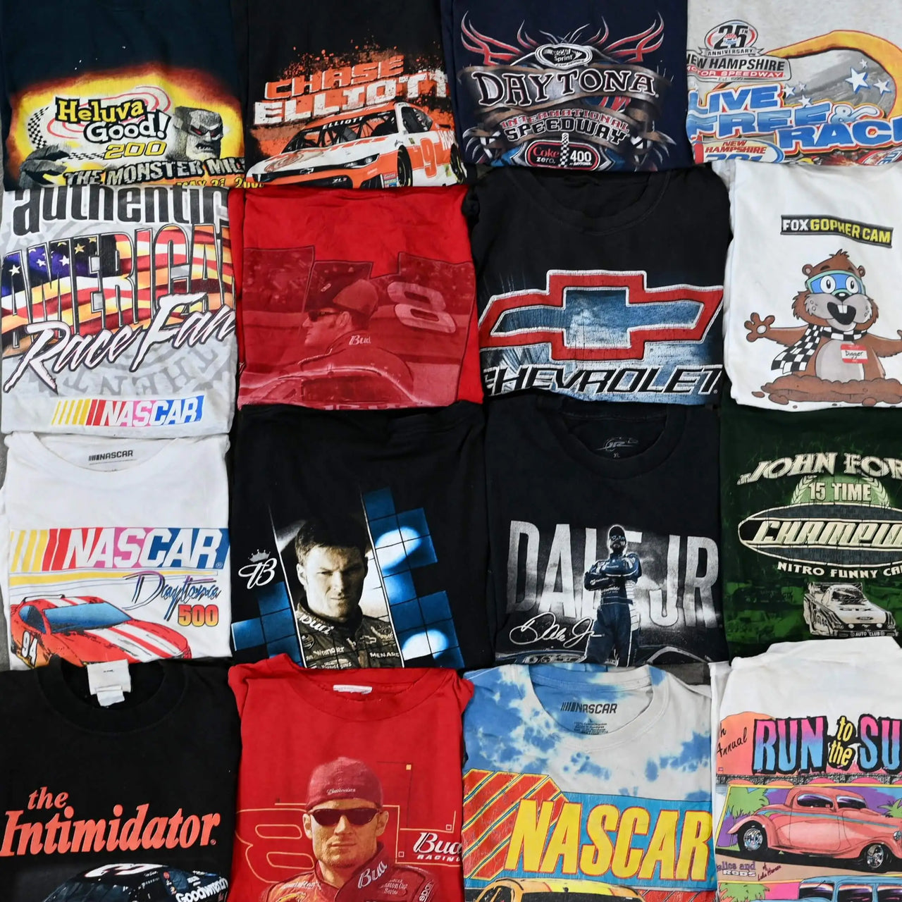 Wholesale Nascar & Racing T-Shirts (10 Pieces) - Wholesale denim from Thrift Vintage Fashion, United States