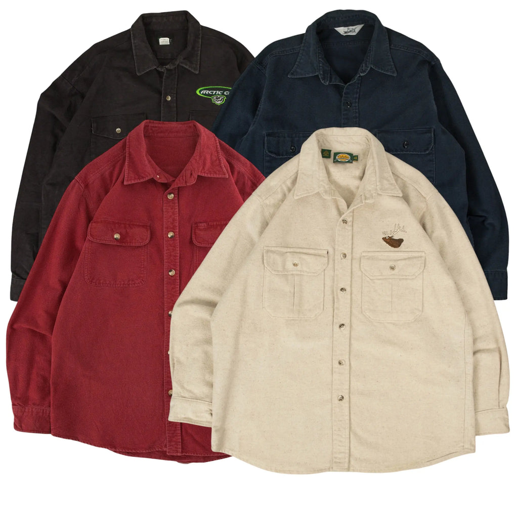 VINTAGE HEAVY COTTON SHIRTS - Wholesale denim from Thrift Vintage Wholesale, United Kingdom