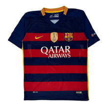 Fc Barcelona Messi 2015-16 Nike Football Shirt - Medium Navy Polyester - Wholesale designer from Thrifted, United Kingdom