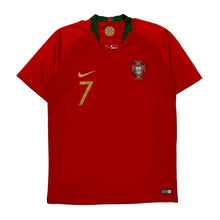 Portugal Home Ronaldo 2018-19 Nike Football Shirt - Large Red Polyester - Wholesale designer from Thrifted, United Kingdom