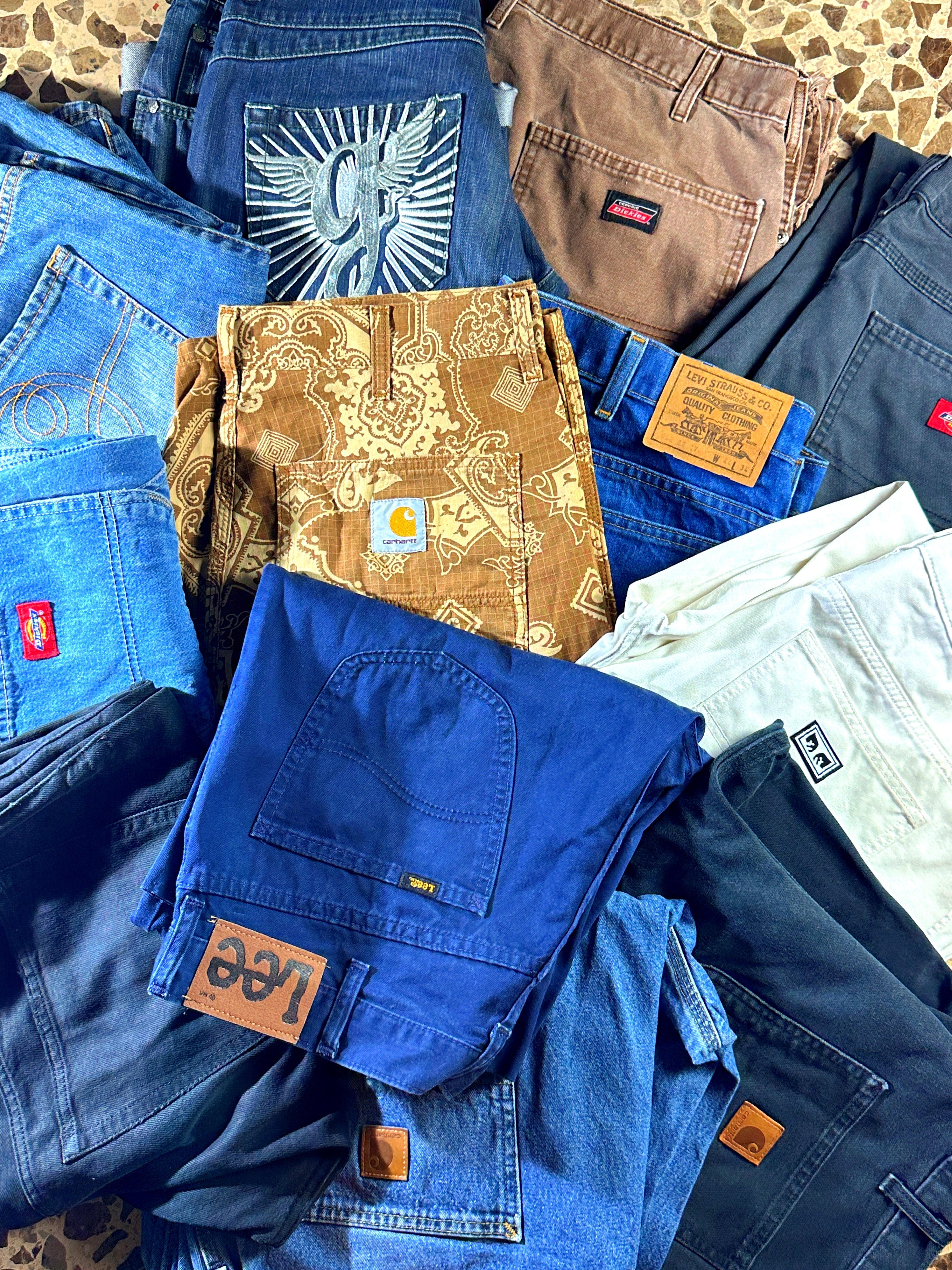 LOTE DE PANTALONES VINTAGE PREMIUM - Wholesale boho from Tu Proveedor Vintage, Spain