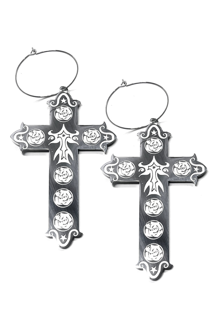 Big Cross Hoop Earrings - Wholesale boho from Tunnel Vision, United States