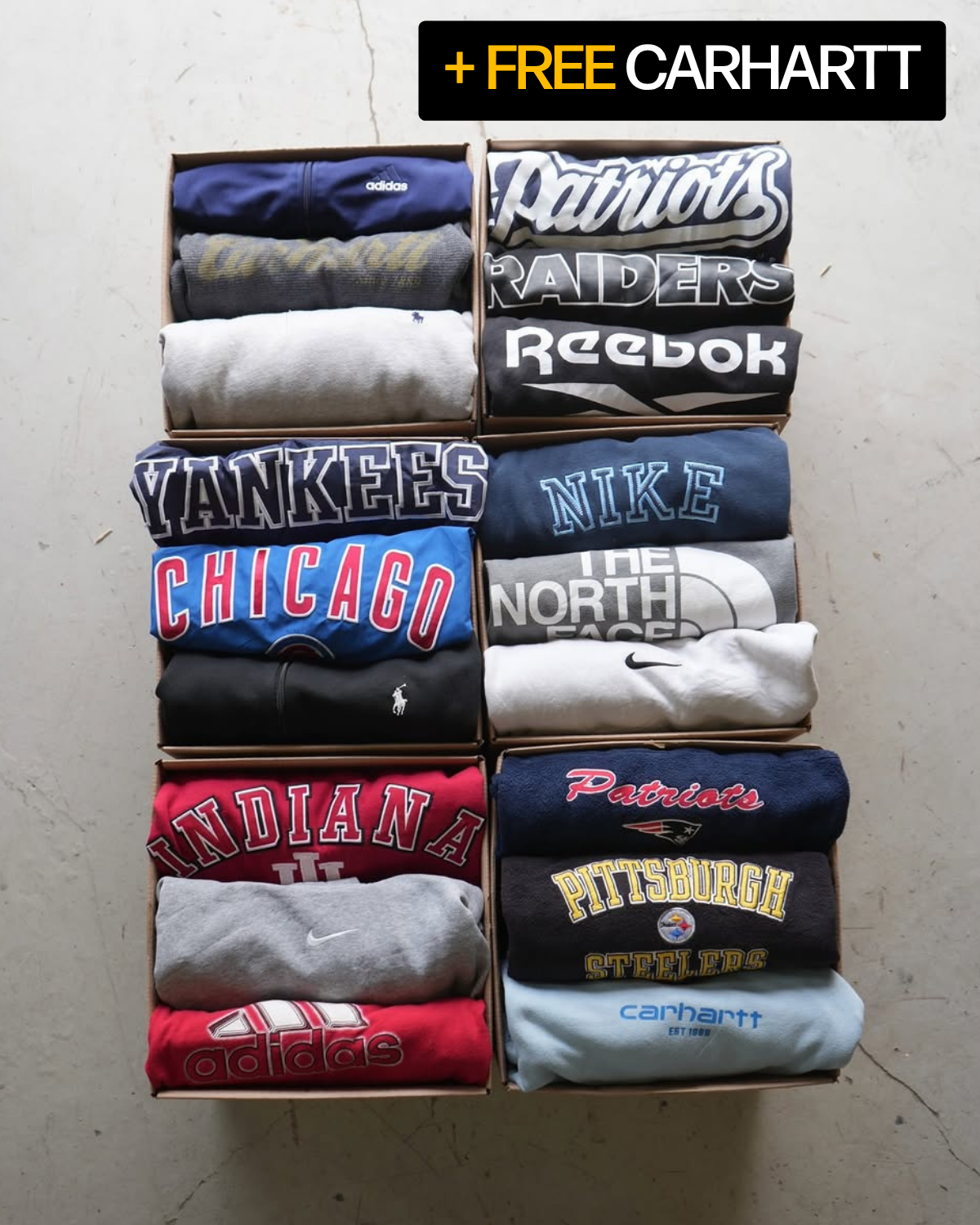 6-Pack T-Shirt Mystery Box - Wholesale boho from Vibn, Canada