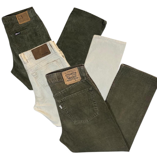 Men’s branded corduroy trousers - Wholesale casual from Vintage Brothers Wholesale, United Kingdom