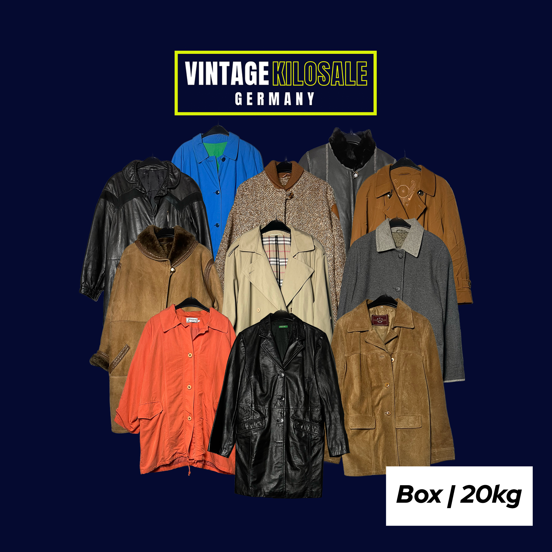 Ready-Made Feminine Vintage Coat Mix | 20kg - Wholesale eco-friendly from Vintage Kilosale Germany, Germany