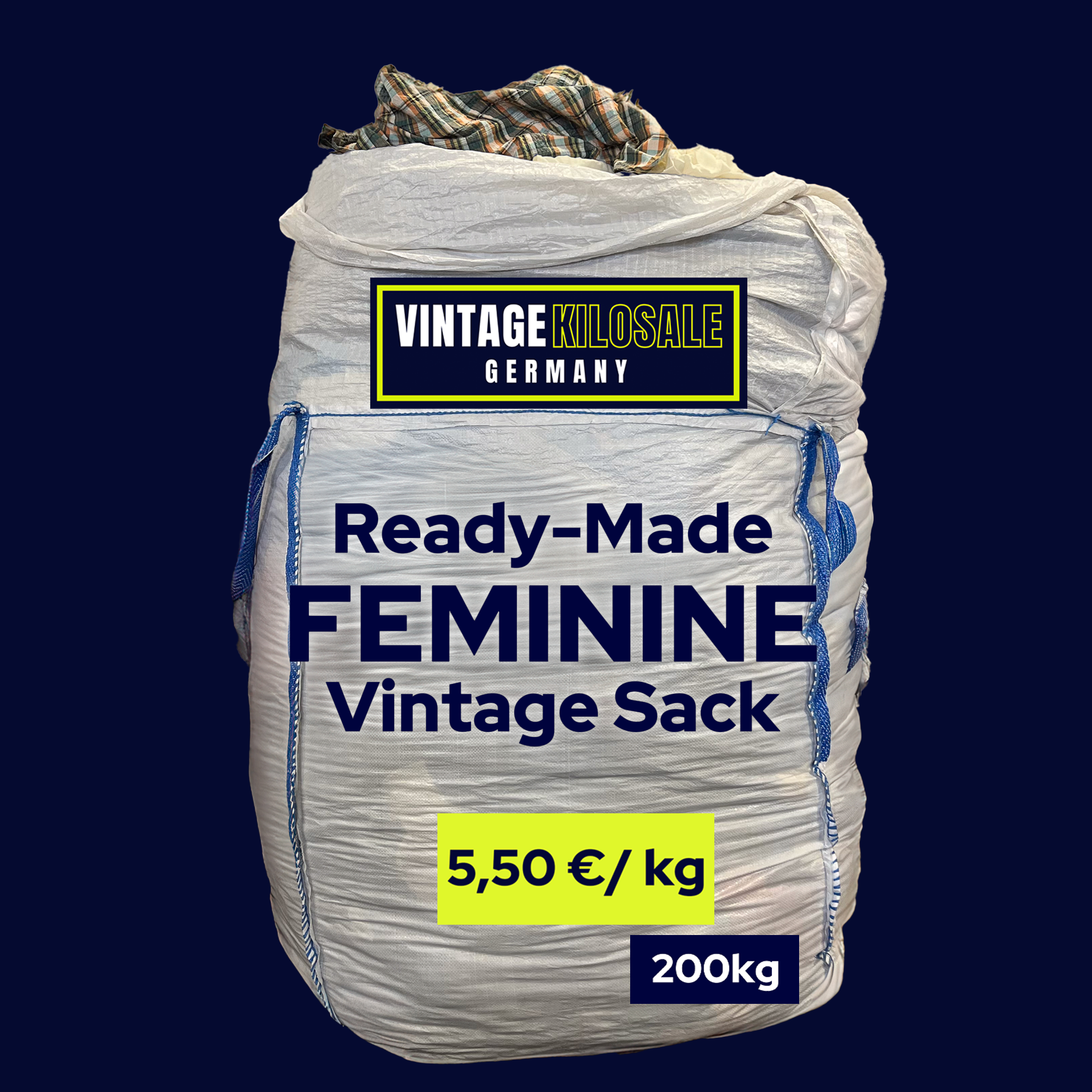 Ready-Made FEMININE Vintage Sack | 200kg - Wholesale budget from Vintage Kilosale Germany, Germany