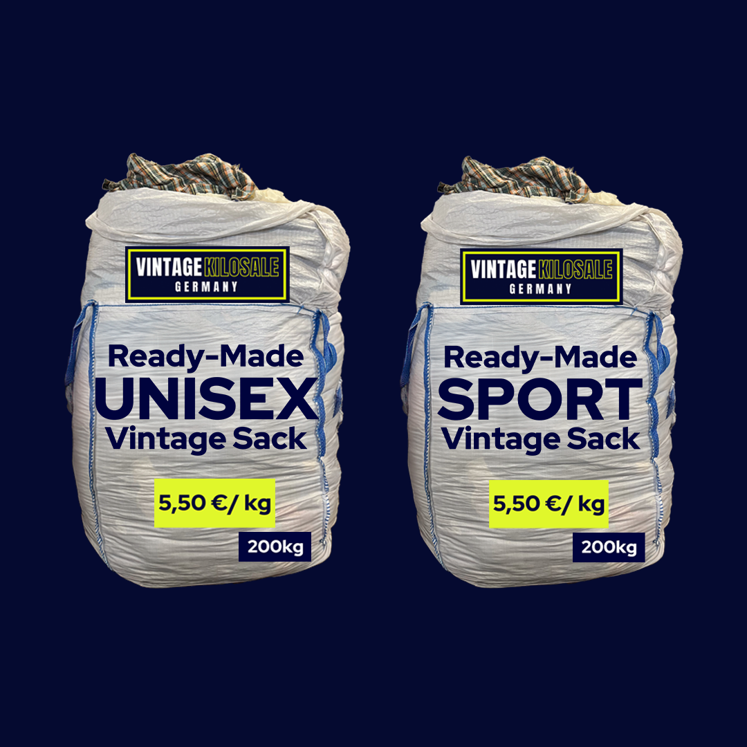 Ready-Made UNISEX + SPORTSWEAR Vintage Set | 400kg - Wholesale budget from Vintage Kilosale Germany, Germany