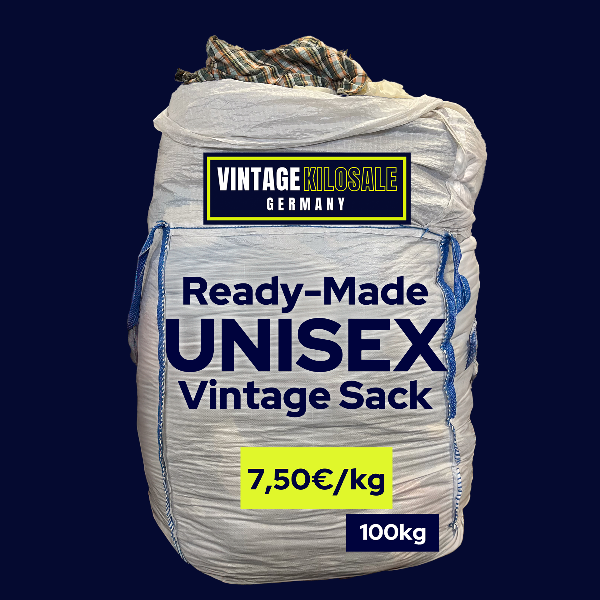 Ready-Made UNISEX Vintage Sack | 100kg - Wholesale eco-friendly from Vintage Kilosale Germany, Germany