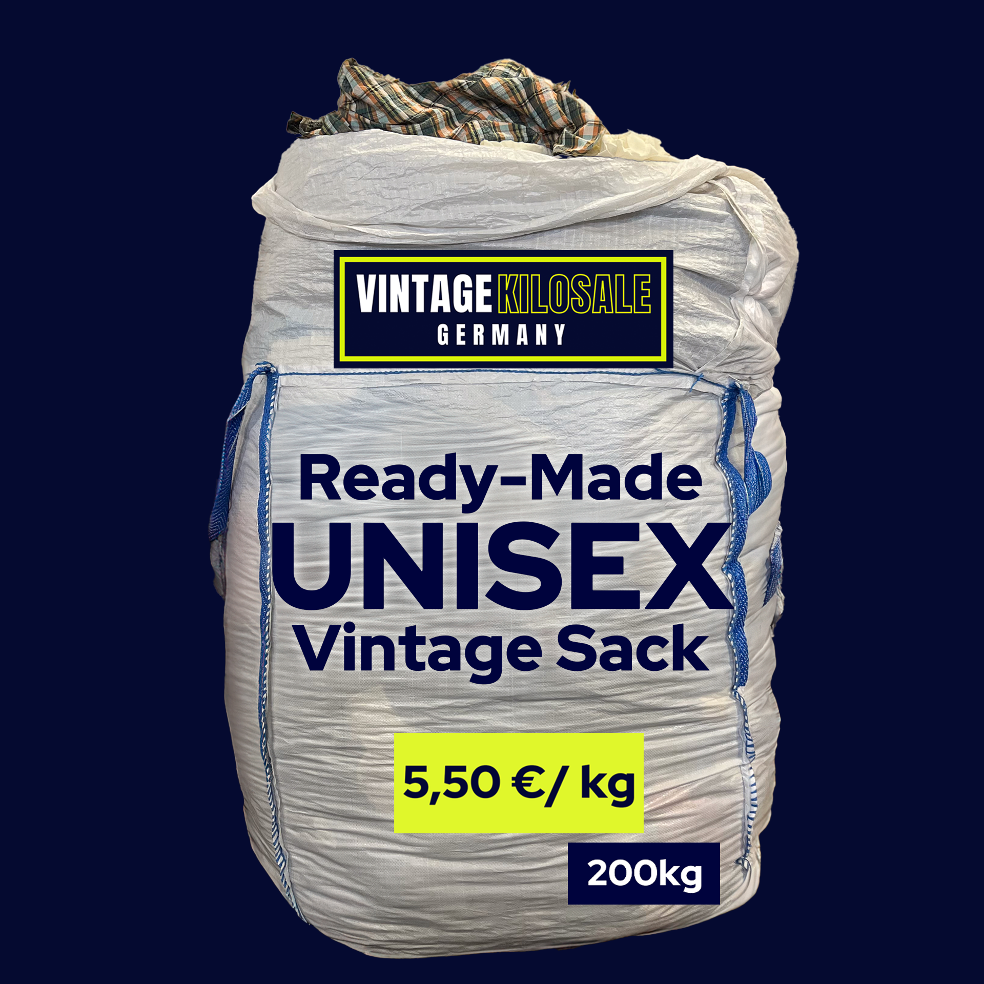 Ready-Made UNISEX Vintage Sack | 200kg - Wholesale budget from Vintage Kilosale Germany, Germany