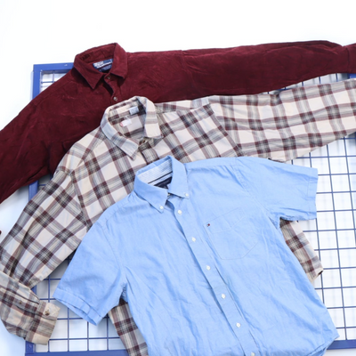 25 Men's Mixed Branded Shirt Bundle - Wholesale casual from Vintage & Thrift Warehouse, Australia