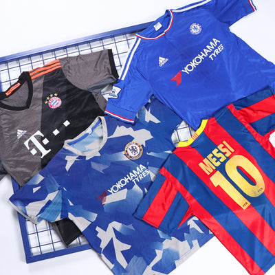 40 Soccer / Football Club Jersey Bundle - Wholesale boho from Vintage & Thrift Warehouse, Australia