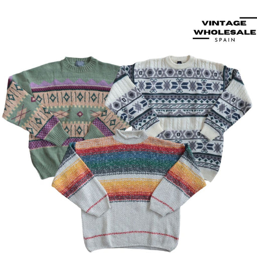 MIX VINTAGE JUMPERS - Wholesale 80s from Vintage Wholesale Spain, Spain