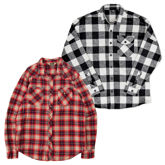100x FLANNEL SHIRTS - Wholesale accessories from Vintage Wholesale Supply, United Kingdom