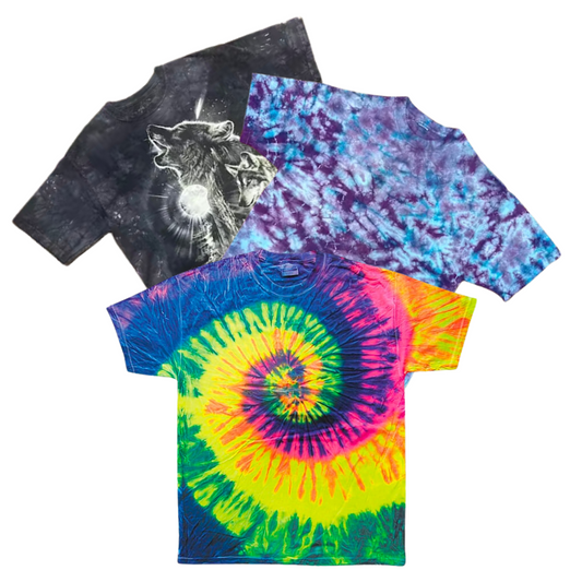 100x TIE DYE T-SHIRT - Wholesale casual from Vintage Wholesale Supply, United Kingdom