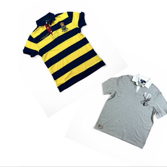 50x Branded Polo Shirts - Wholesale budget from Vintage Wholesale Threads, United Kingdom