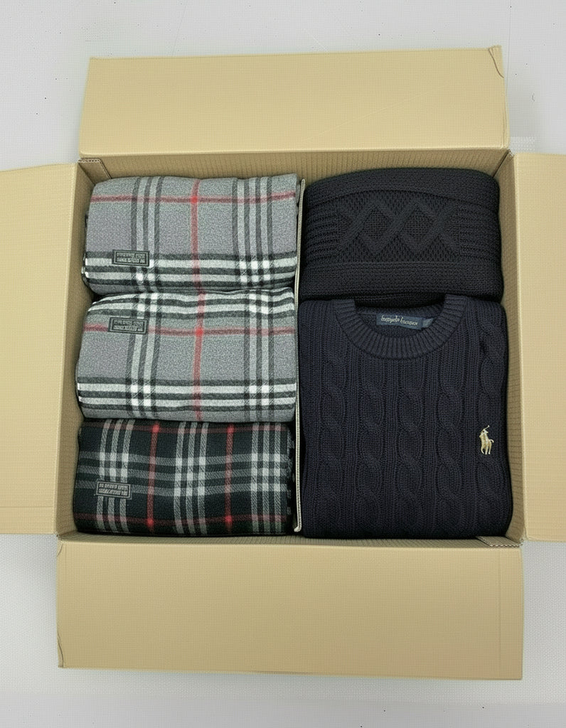 Ralph Lauren & Burberry Scarf x 5 Pieces - Wholesale mens from Vintage Wholesale, United Kingdom